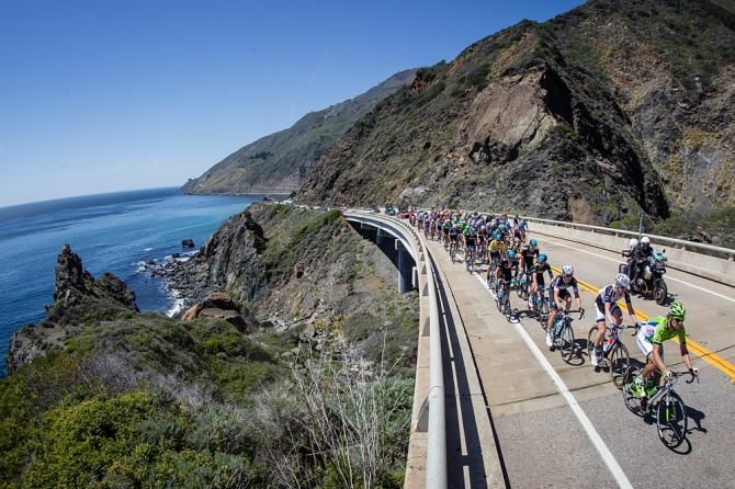 The peloton didnt have much time to take in todays scenery.