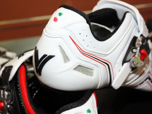 A ventilated heel cup allow for a bit more airflow on Vittoria's Hora.