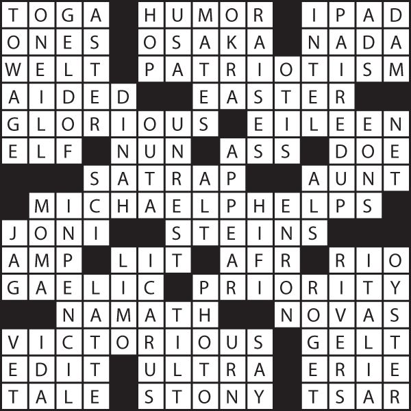 Puzzles: Printable Crossword - Issue: November 25, 2022