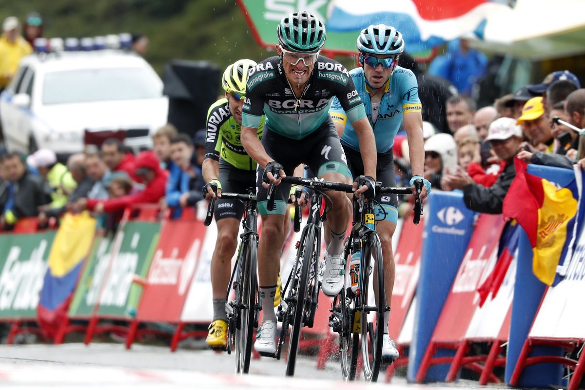 Rafal Majka crosses the line