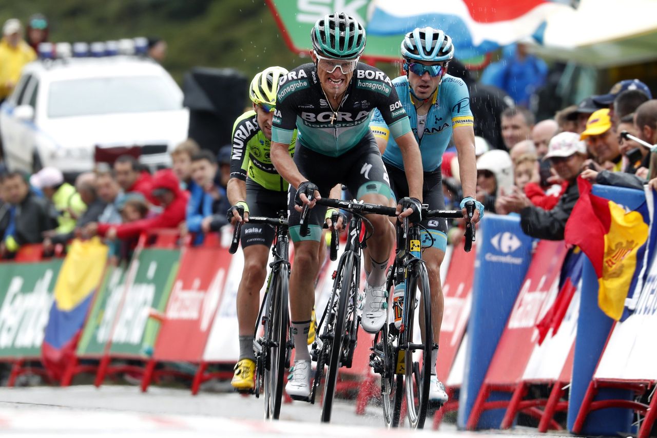 Rafal Majka crosses the line