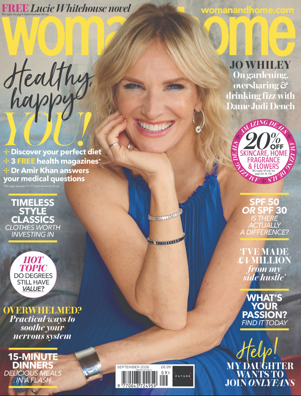woman&amp;amp;home September 2026 Jo Whiley Cover