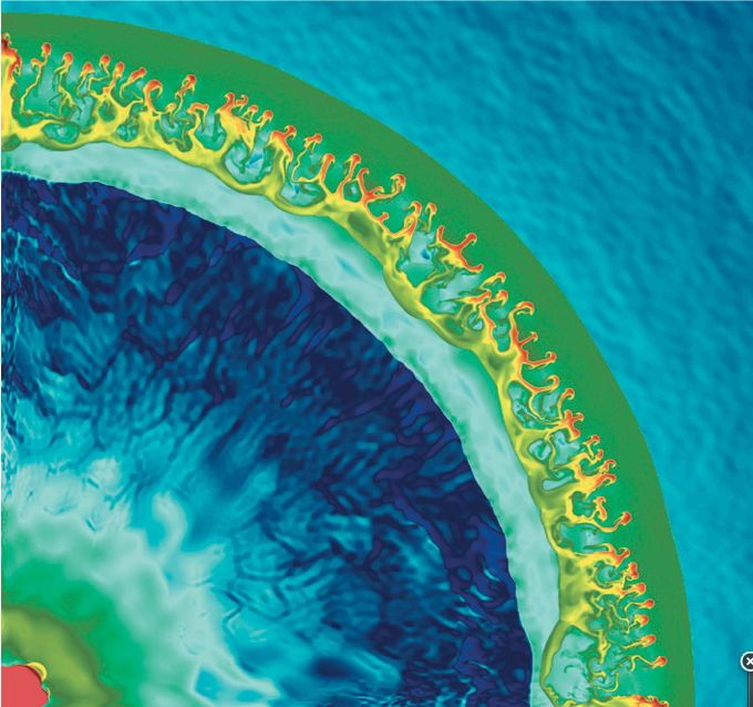 Simuulation of Collision Between Shells of Matter