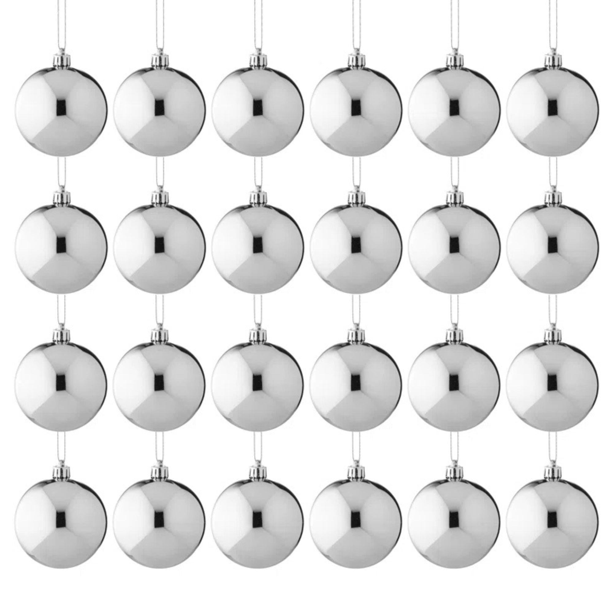 60MM Shatterproof Plastic Shiny Ball (Set of 2)