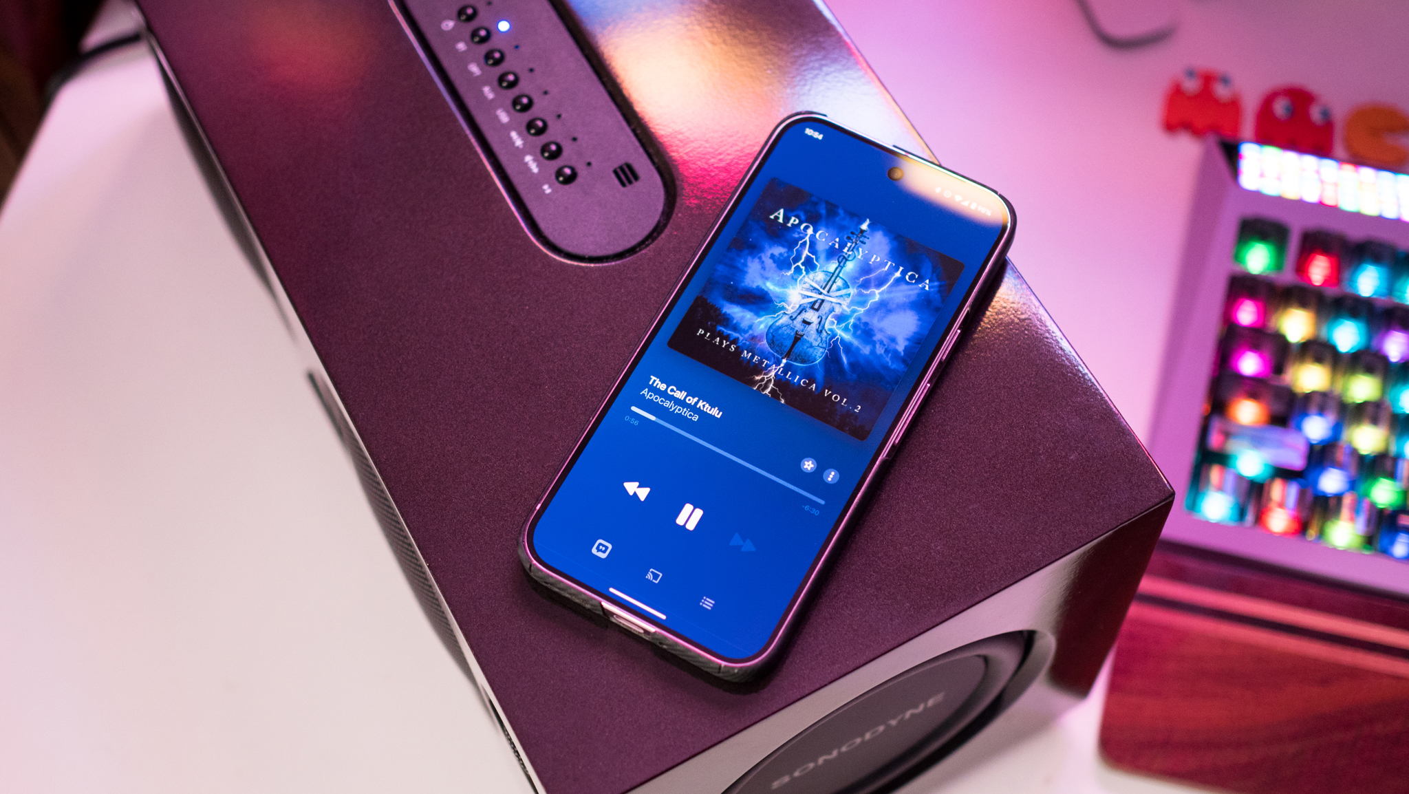 Sonodyne Malhar with Pixel 9 Pro XL connected