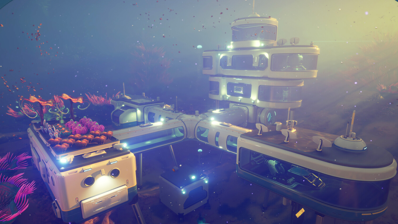 An underwater base