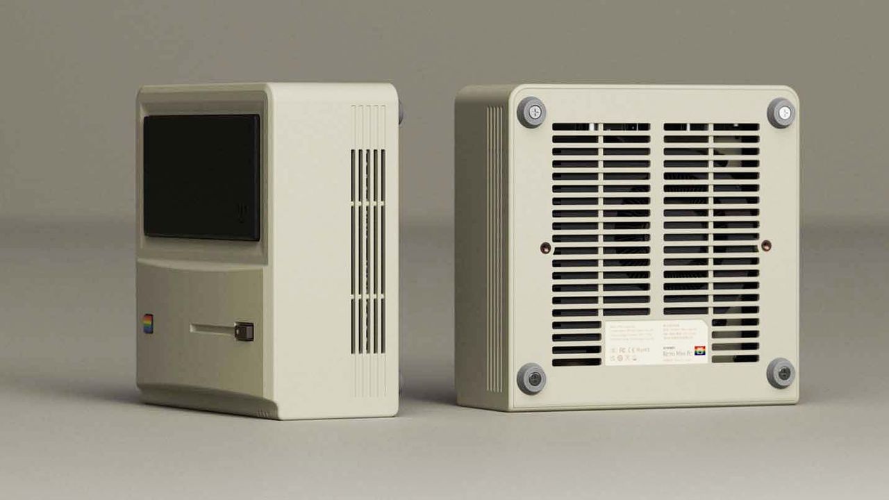 AYANEO Retro Mini PC AM01 side and bottom.