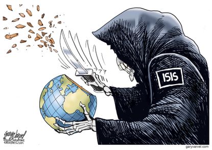 Editorial cartoon World ISIS Terrorism