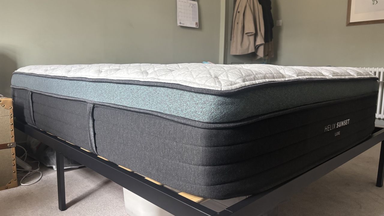 The Helix Sunset Luxe Mattress at a tester's home.