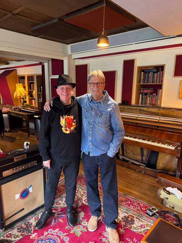 Eric Clapton with Stephen Dale Petit at RAK