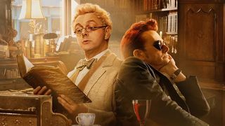 David Tennant and Michael Sheen in Good Omens promotional image