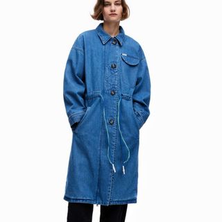 denim trench coat