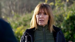 Rhona Goskirk is stunned to see her ex's son, Marcus, in the village.