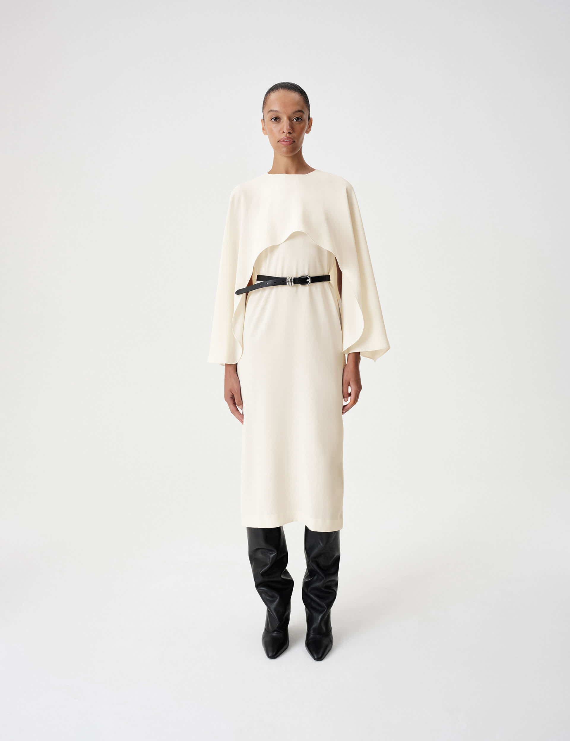 Cape Midaxi Dress