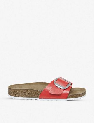 Madrid Big Buckle faux-leather sandals