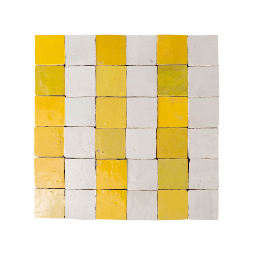 Moroccan Citron Stripes Zellige Tile - Otto Tiles & Design