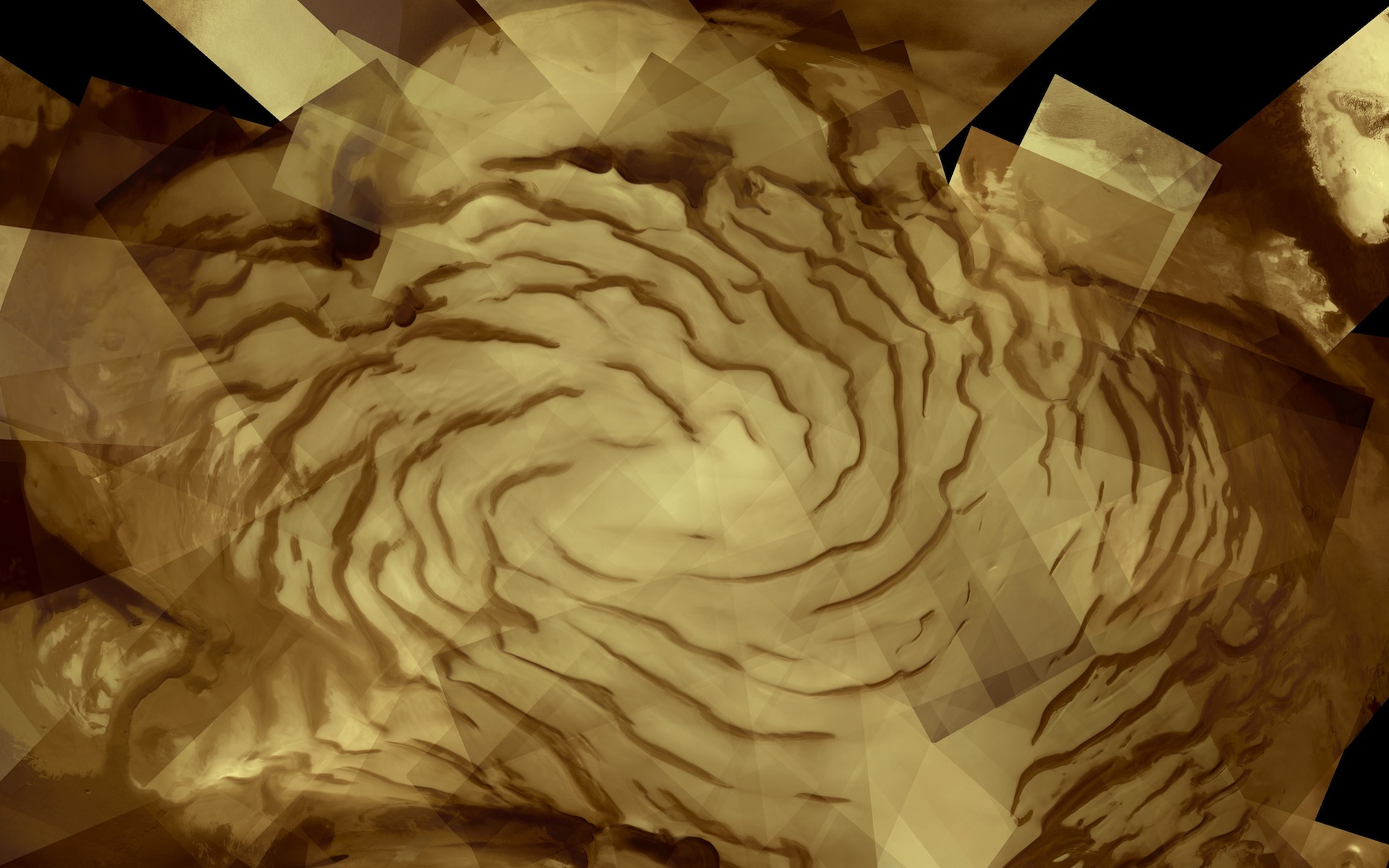 Mars North Polar Ice Cap space wallpaper