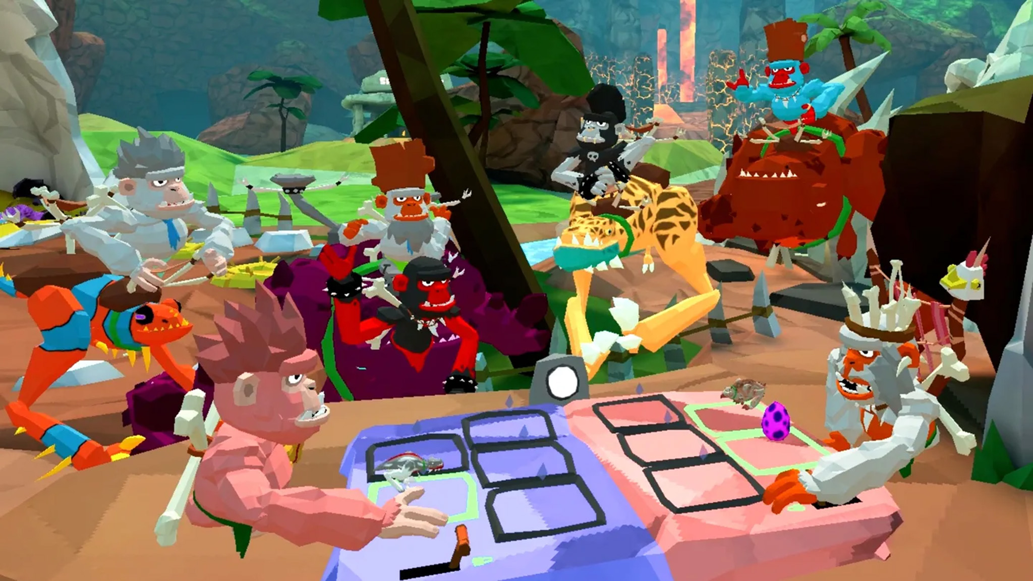 A screenshot of players trading in Ug VR
