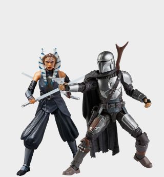 Star Wars action figures on a plain background