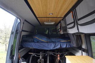 Image of The Adventure Wagon converted Sprinter van all loaded and ready to go