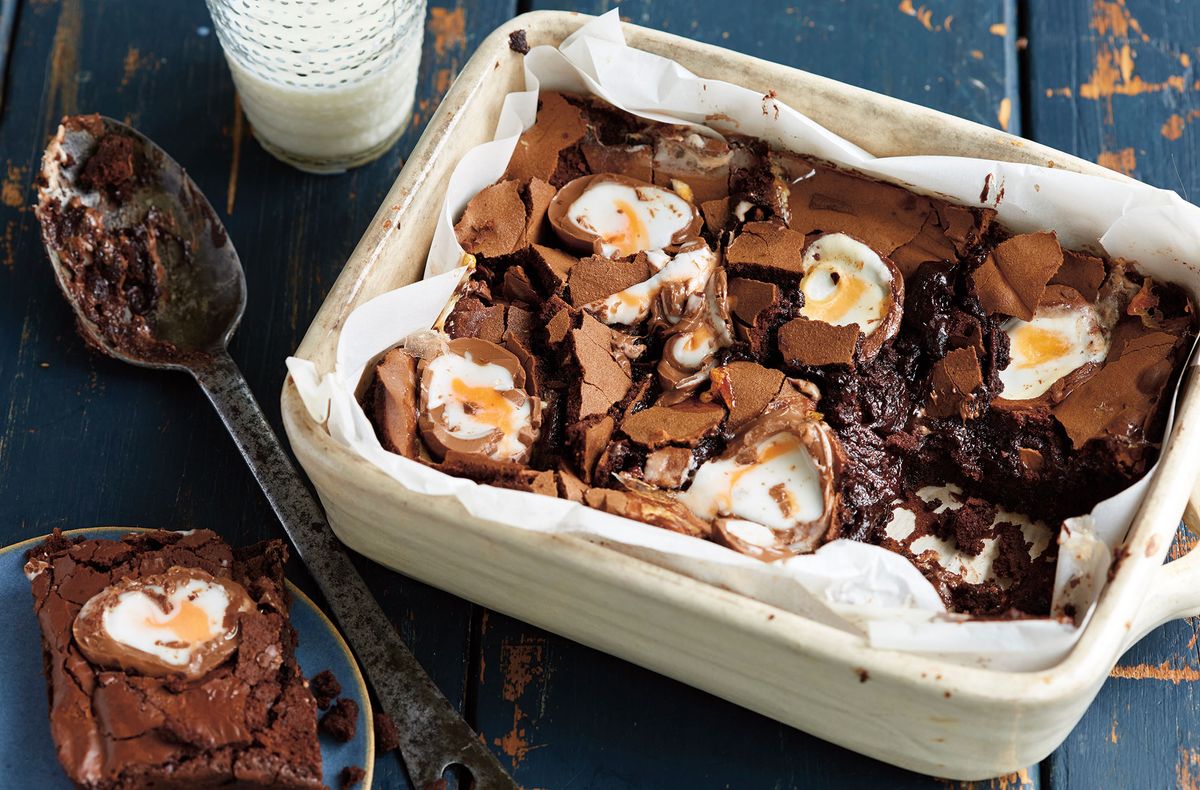 The brownie and cream egg duo you need to try in this tasty traybake