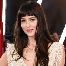 Dakota Johnson arrived at the 'Verity' premiere in London, wearing an ivory lace naked dress and Fleur du Mal lingerie