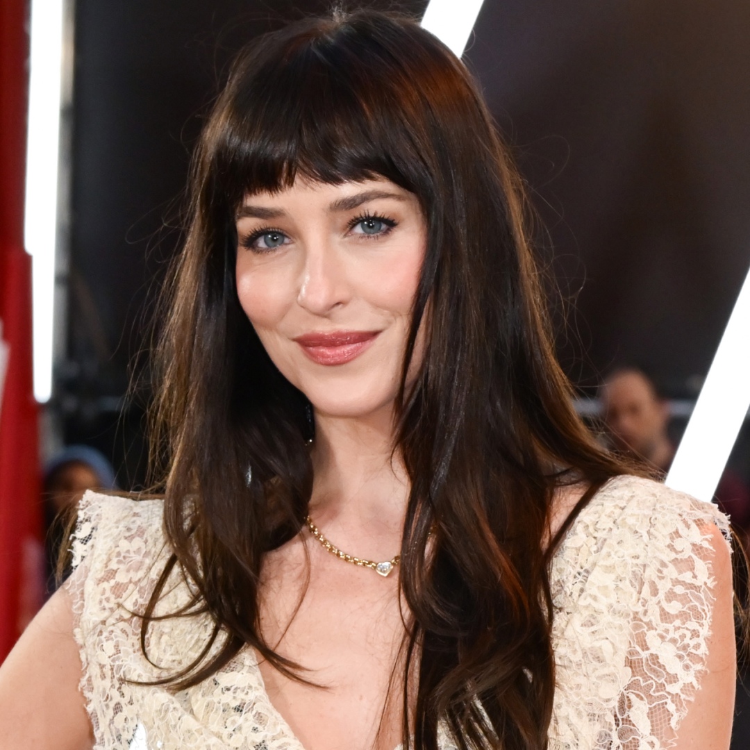 Dakota Johnson arrived at the 'Verity' premiere in London, wearing an ivory lace naked dress and Fleur du Mal lingerie