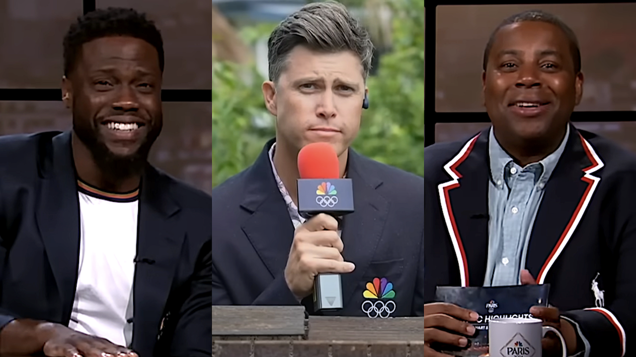 I Can’t Get Enough Of Kenan Thompson And Kevin Hart Absolutely Roasting Colin Jost’s Janky AF Olympics Setup