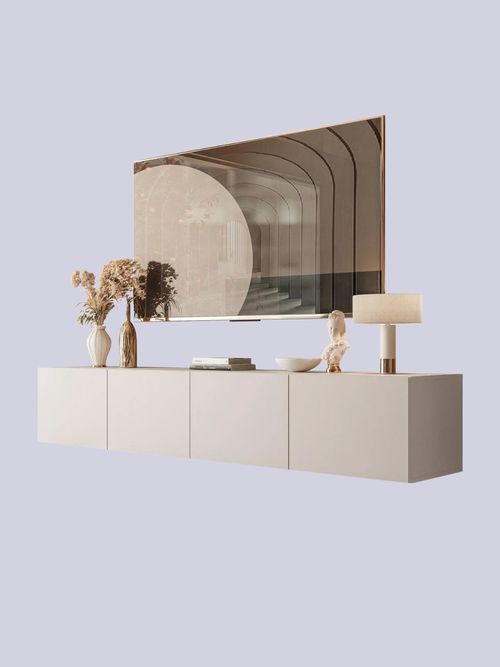 Wall-Mounted TV Cabinet Forance Cashmere
