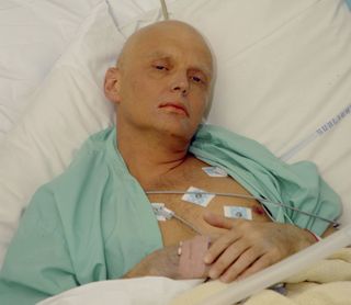 Alexander Litvinenko is pictured at the Intensive Care Unit of University College Hospital on November 20, 2006 in London, England.