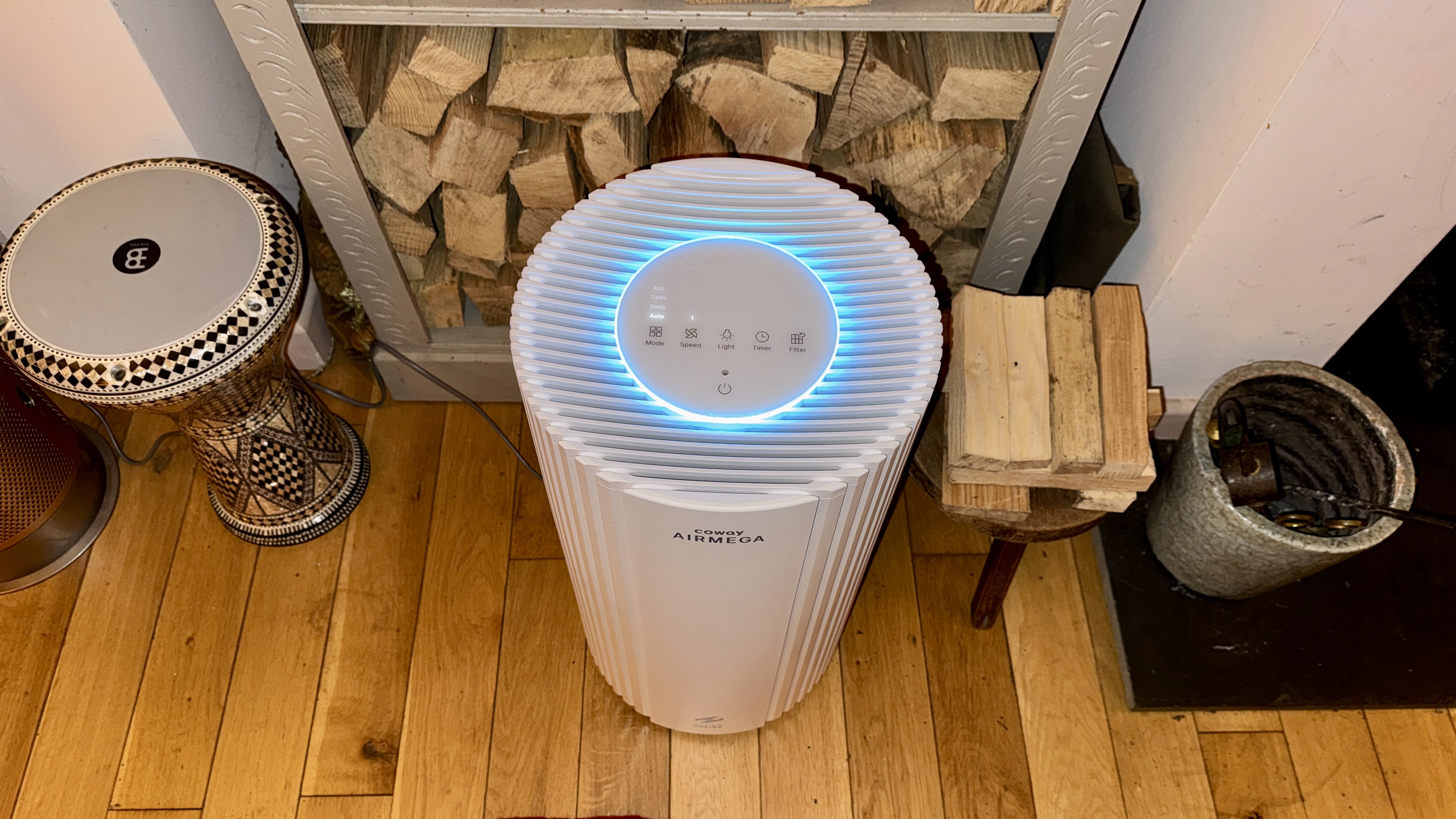 Coway Airmega 350 air purifier at home