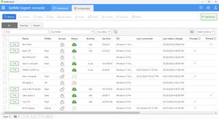 The SetMe Expert Console for remote desktop access.