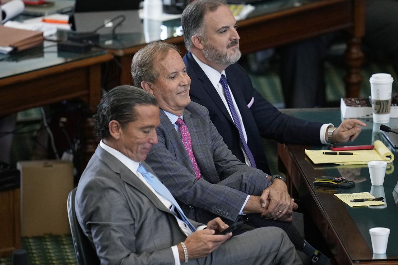 Texas Attorney General Ken Paxton seen during his impeachment trial