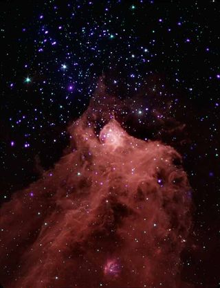 Big Squeeze Creates New Stars in Cosmic Cloud 