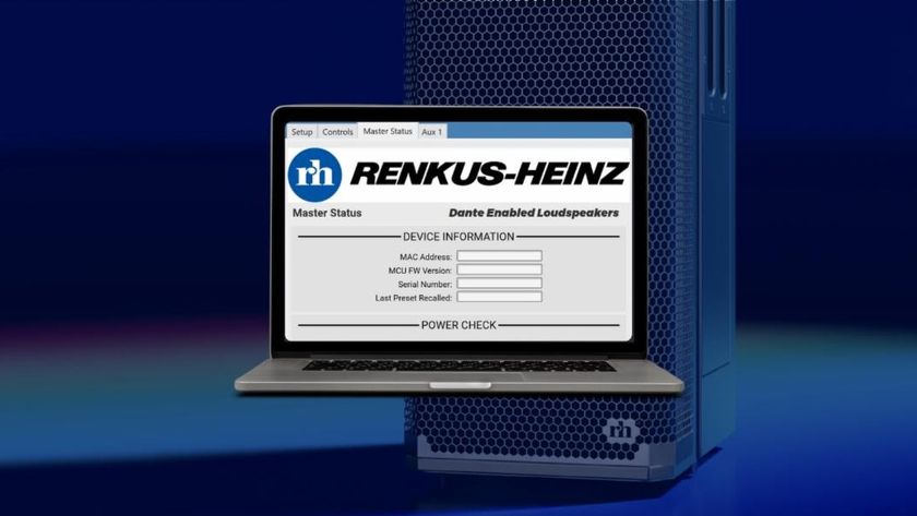 A new Renkus-Heinz plug-in displayed on a laptop computer. 