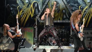 Iron Maiden performing live