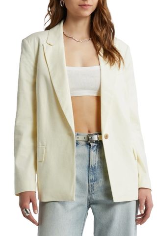 Linen Blend Blazer