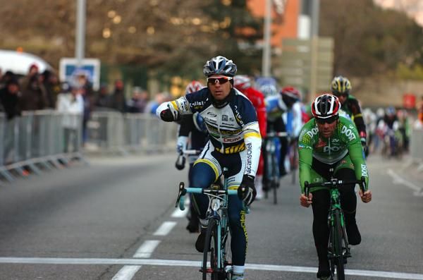 Marco Marcato (Vacansoleil-DCM) celebrates his first win of 2012