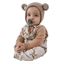 Cosy bear bonnet with ears: View at Etsy