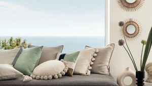 H&M sale: living room overlooking the sea
