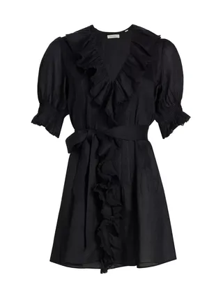 Ulla JohnsonCarina Cotton Puff-Sleeve Midi-Dress