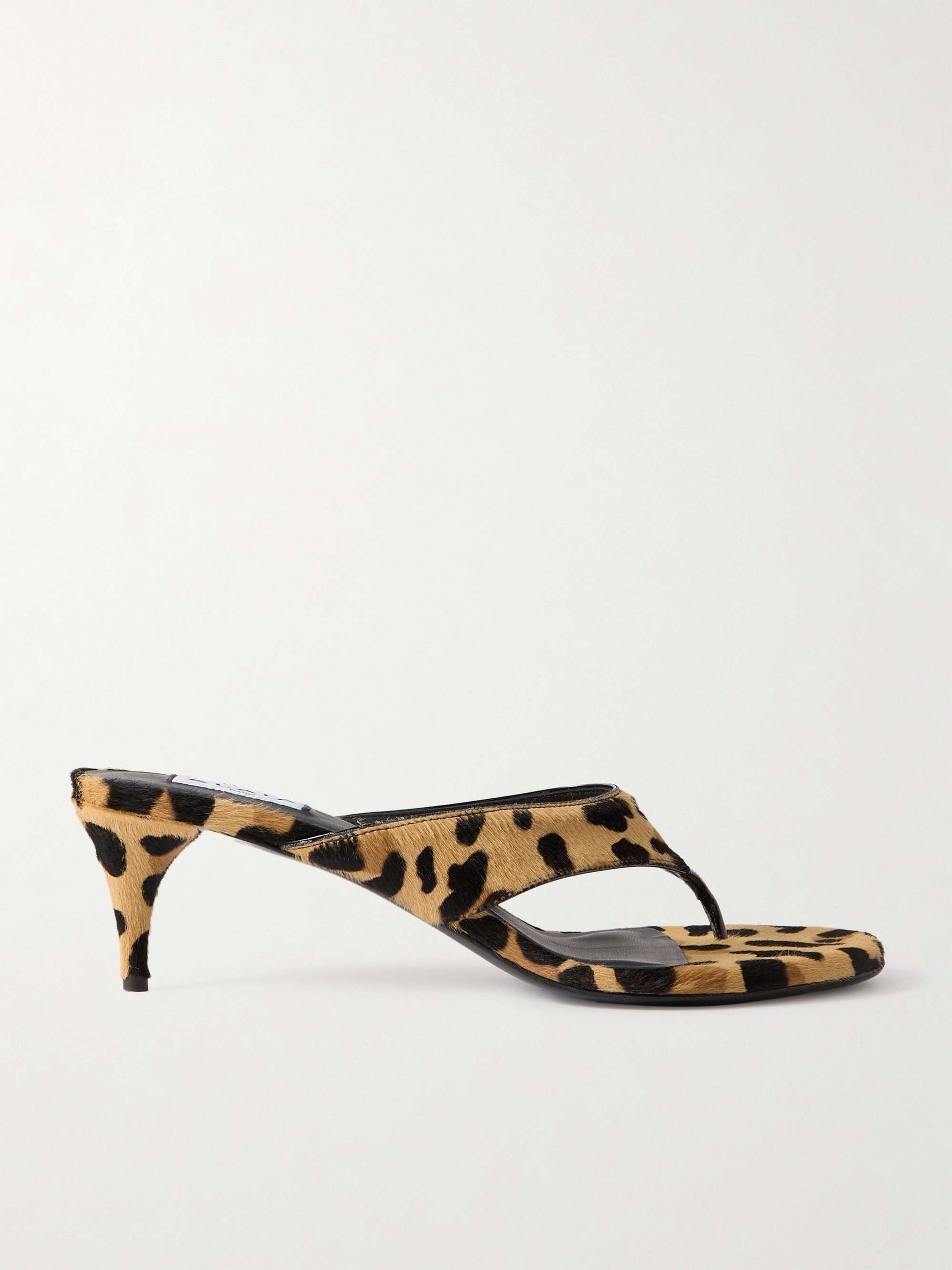 Alaïa, Tong 55 Leopard-Print Sandals