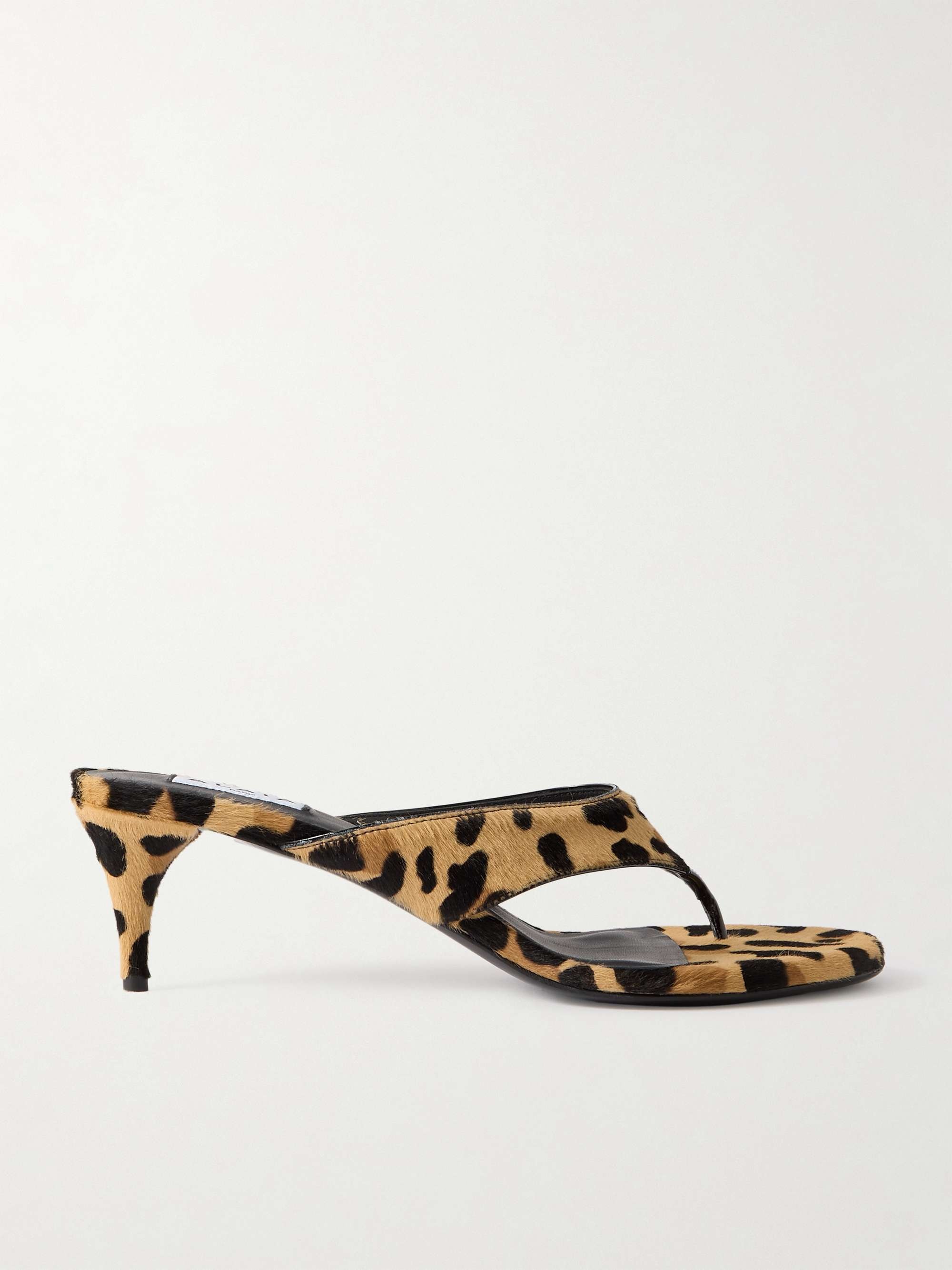 Alaïa, Tong 55 Leopard-Print Sandals