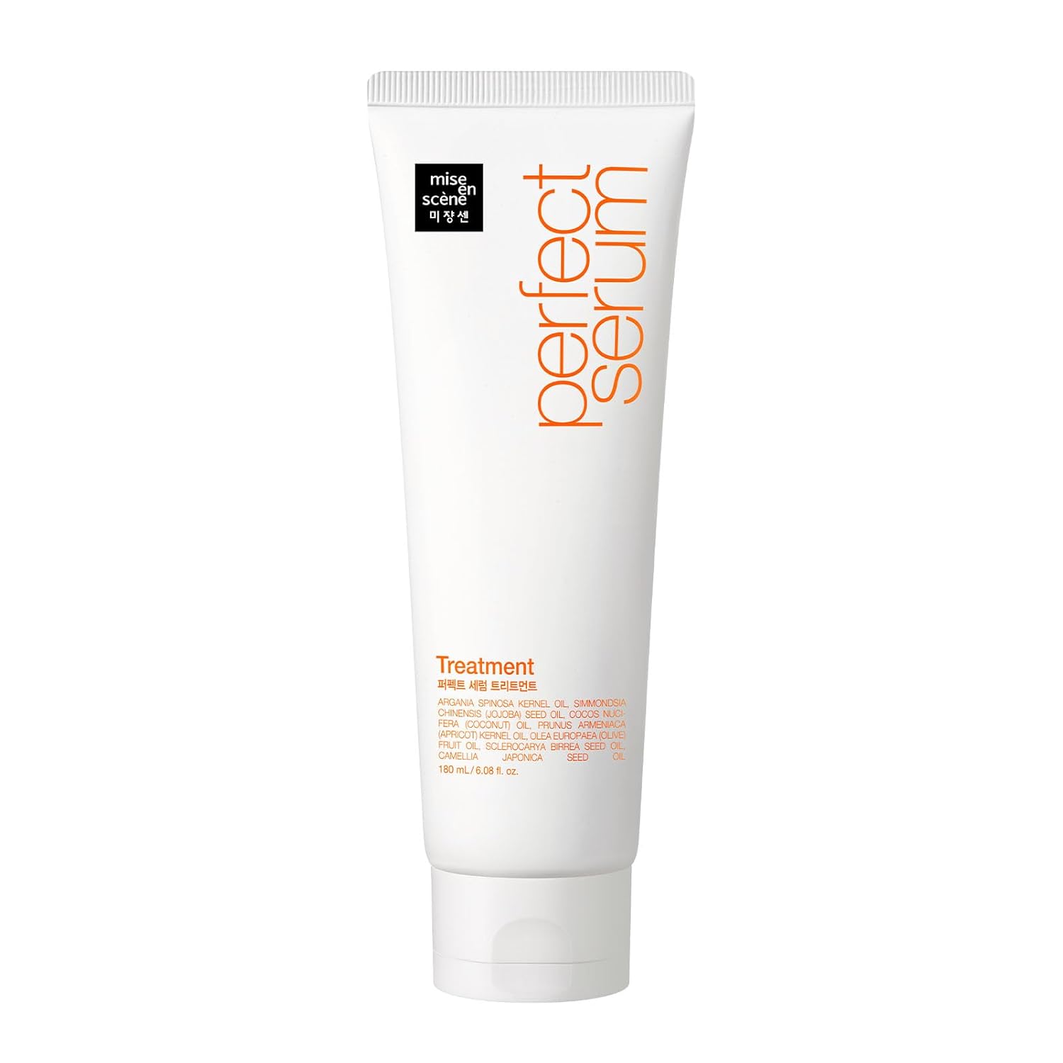 Mise En Scene Perfect Serum Treatment | Korean Hair Mask for Hair Coating Effect, Treatment at Home Care, Wash Off Nutritient Conditioner, 6.08 Fl. Oz.(180ml)