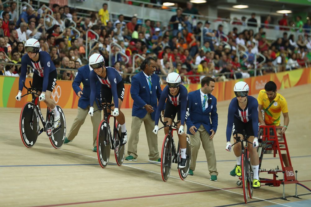 USA start their team pursuit final in Rio against Great Britain