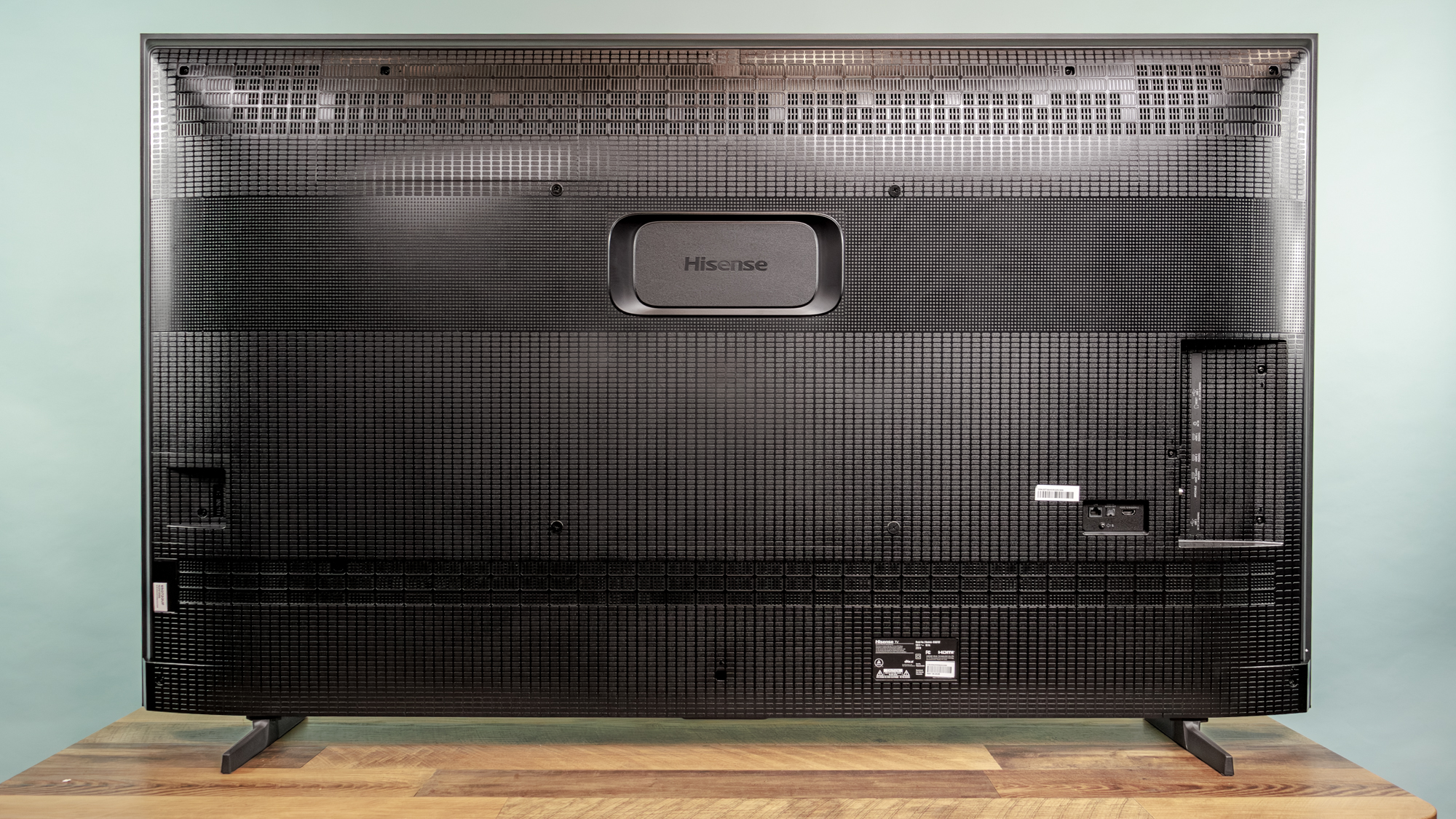 The back of a Hisense QD7 Mini LED TV