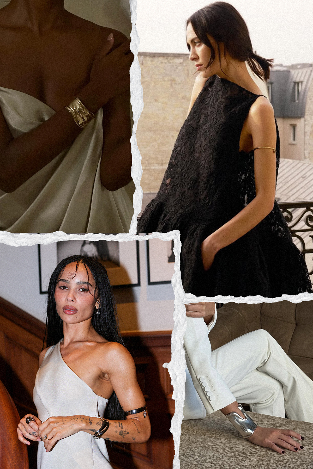 An image of the arm cuff luxury jewellery trend.