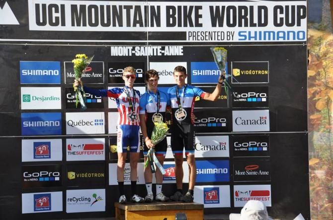 Lucas Newcomb on the US MTB Nationals podium