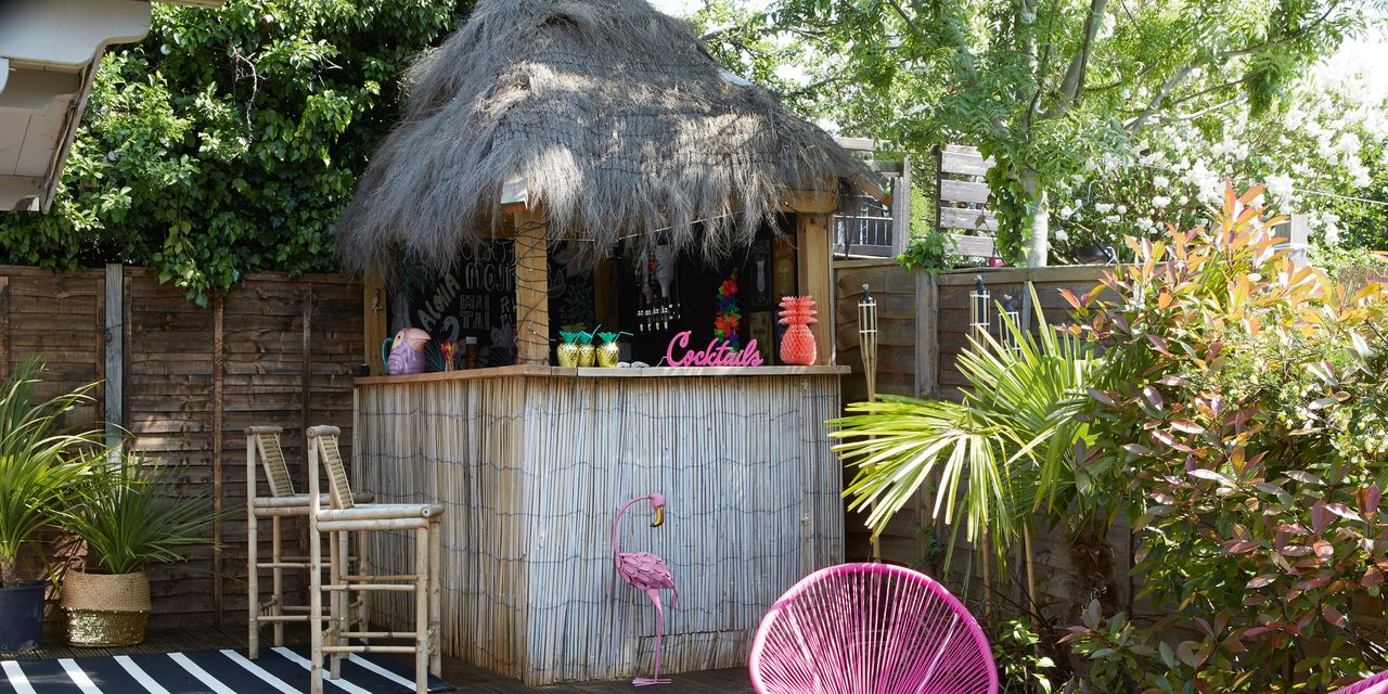 Garden bar ideas on a budget Tiki bar in garden