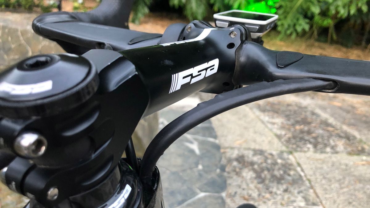 Phinney runs a huge 150mm stem